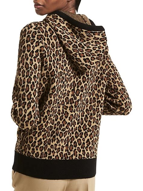 michael kors leopard hoodie|Michael Kors velour sweatsuit.